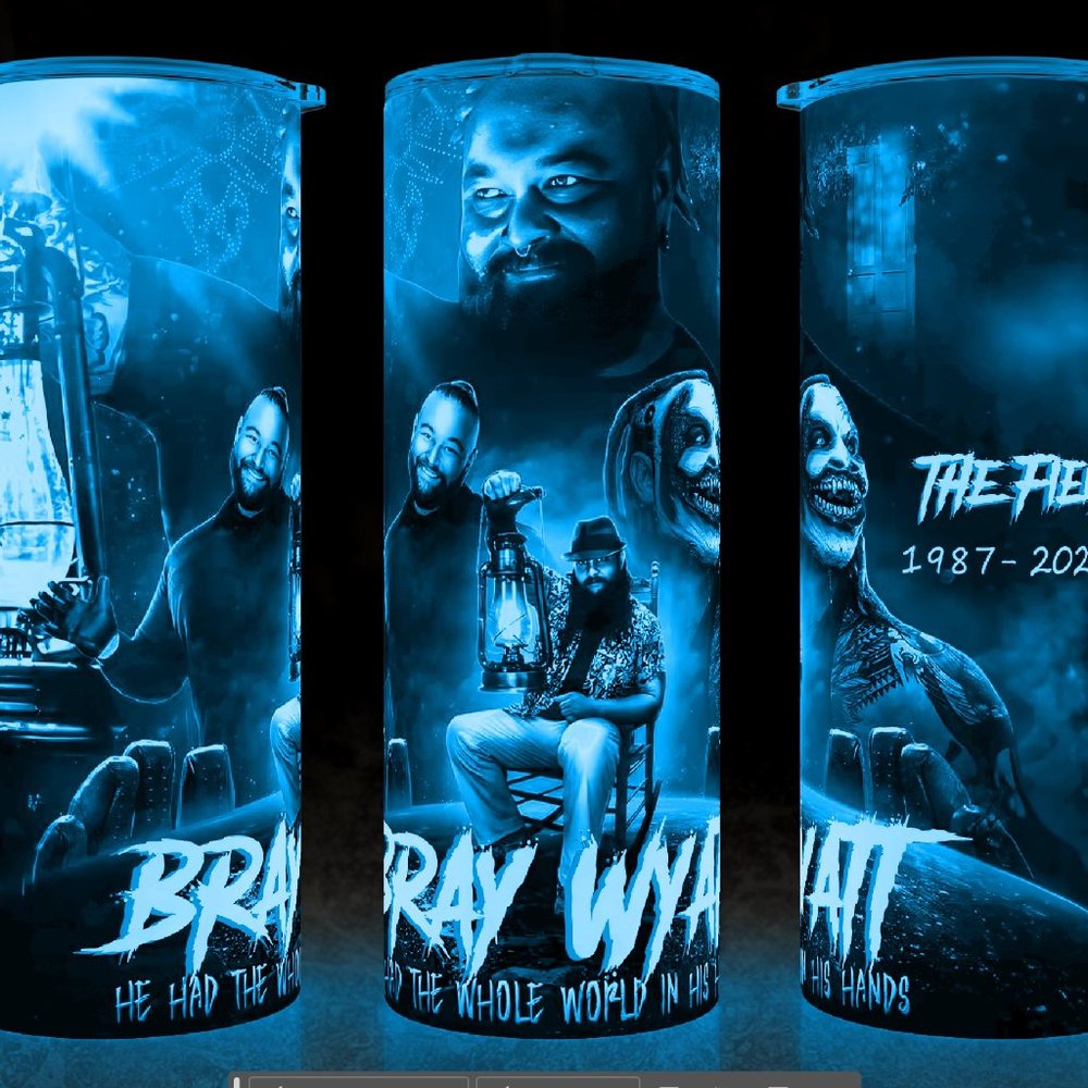 Glow in the Dark Bray Wyatt The Fiend He Had the Whole World Cup Mug Tumbler